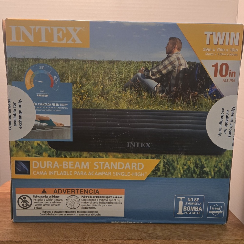 Intex 10‎ inch Standard Durabeam Airbed, Twin - Green